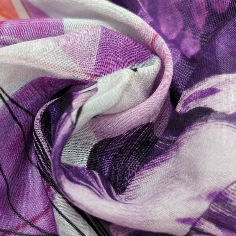 Silk cotton blend fabric card for breathable custom products