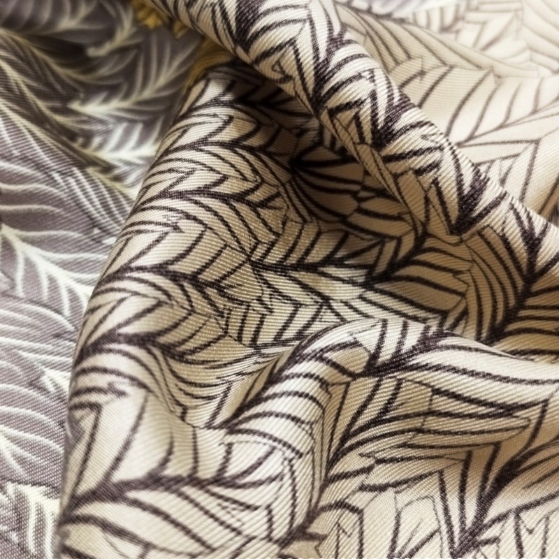 Silk twill fabric card for premium custom scarves