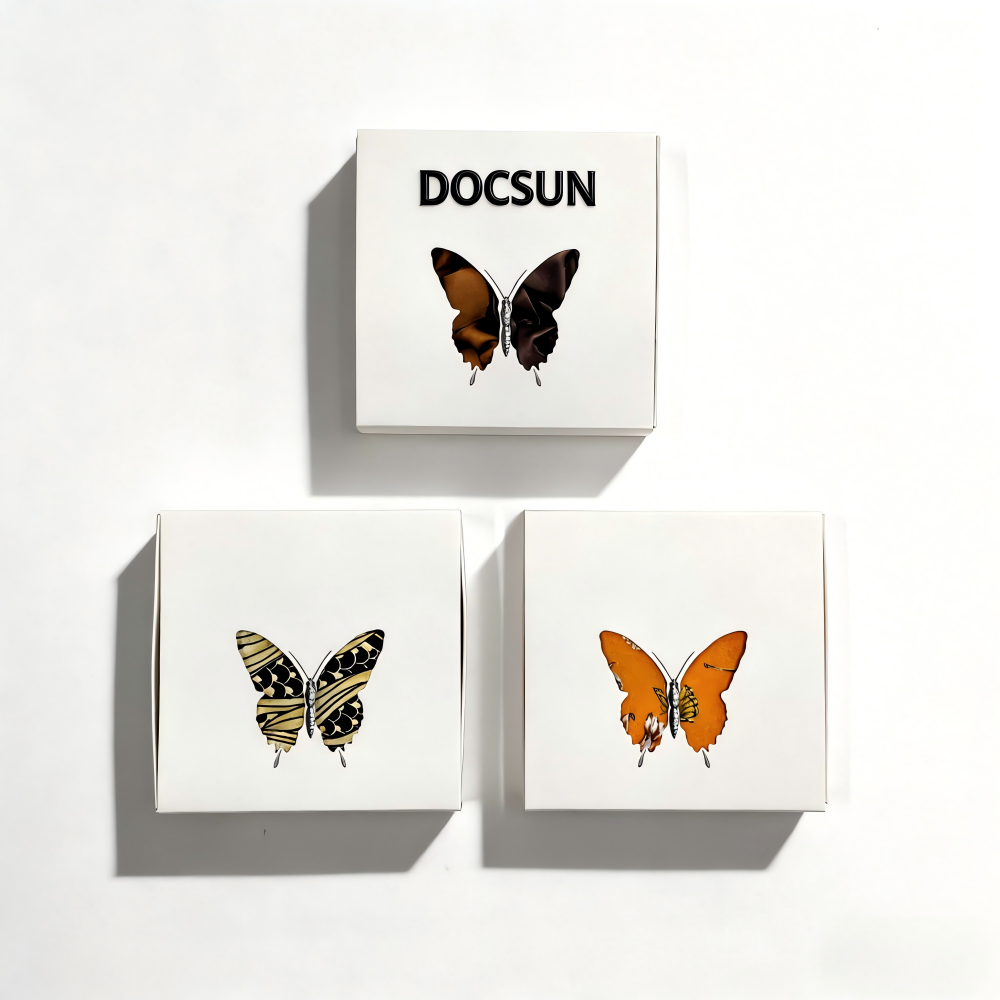 DOCSUN butterfly drawer box for 5 cm plus scrunchies and scarves