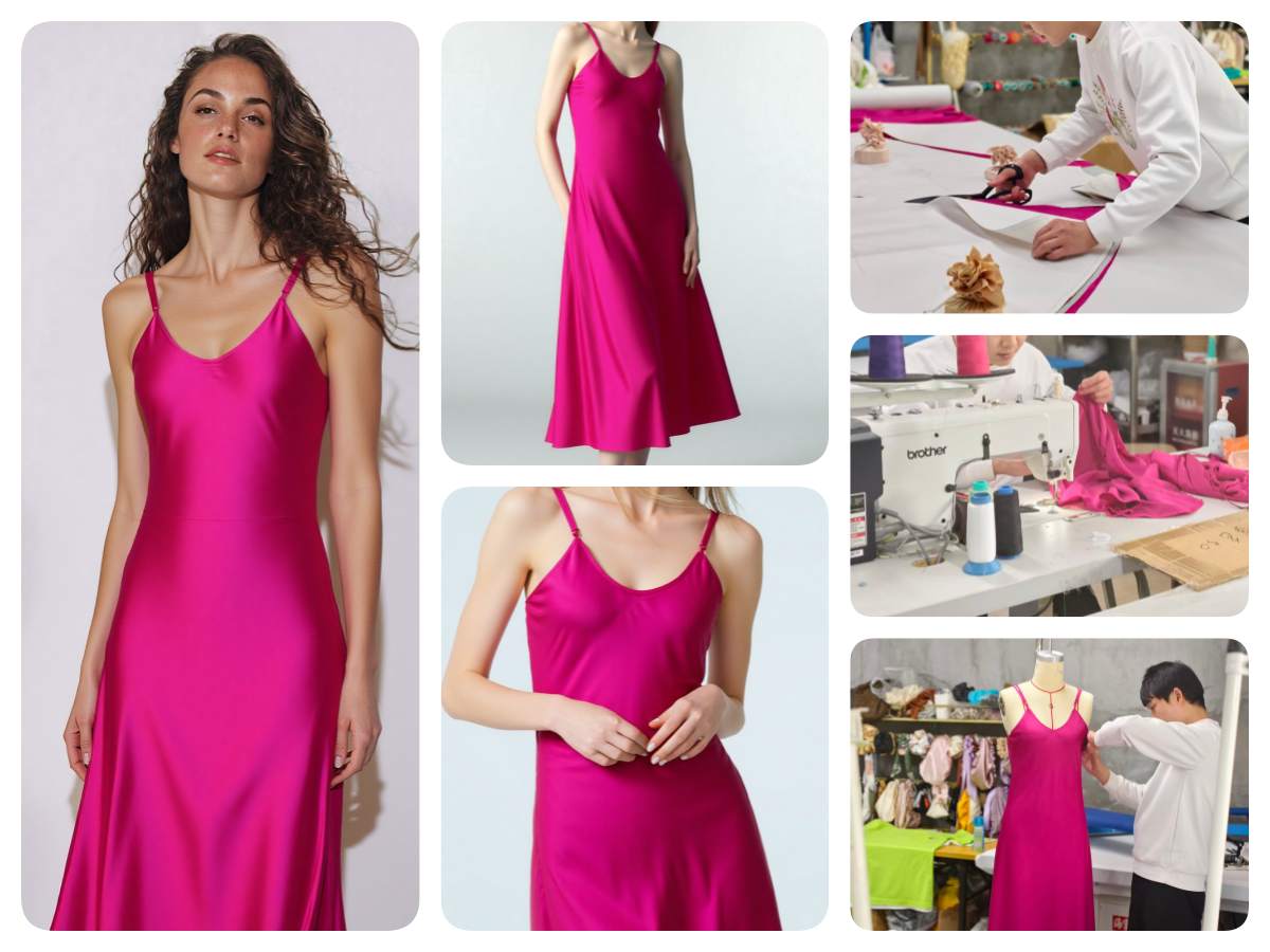 DOCSUN Custom Silk Slip Dress