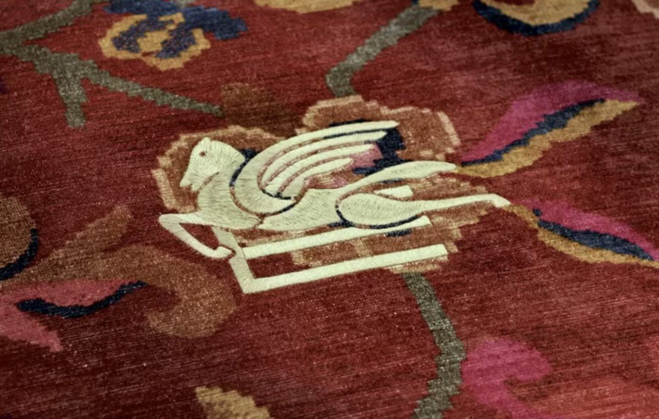 ETRO Pegasus emblem used as part of the Italian fashion house's identity