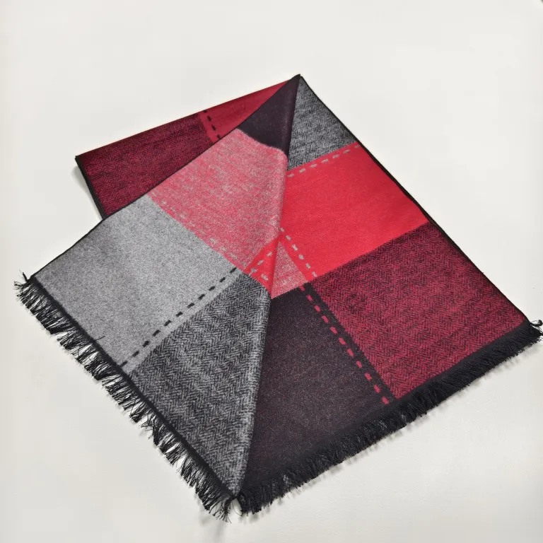Brushed mulberry silk scarf with a soft cashmere-like hand feel