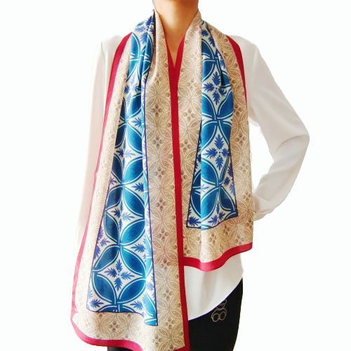 Custom Silk Scarf Size 35x145cm