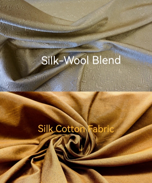 Silk-wool and silk-cotton scarf materials compared for climate and everyday use