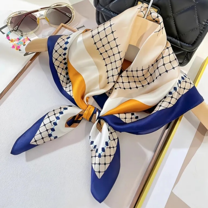 Custom printed silk scarf design and fabric selection