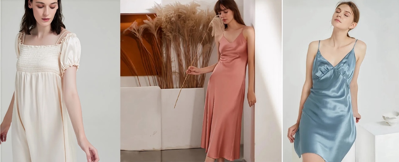 DOCSUN custom mulberry silk dress for modern Regency-inspired collections