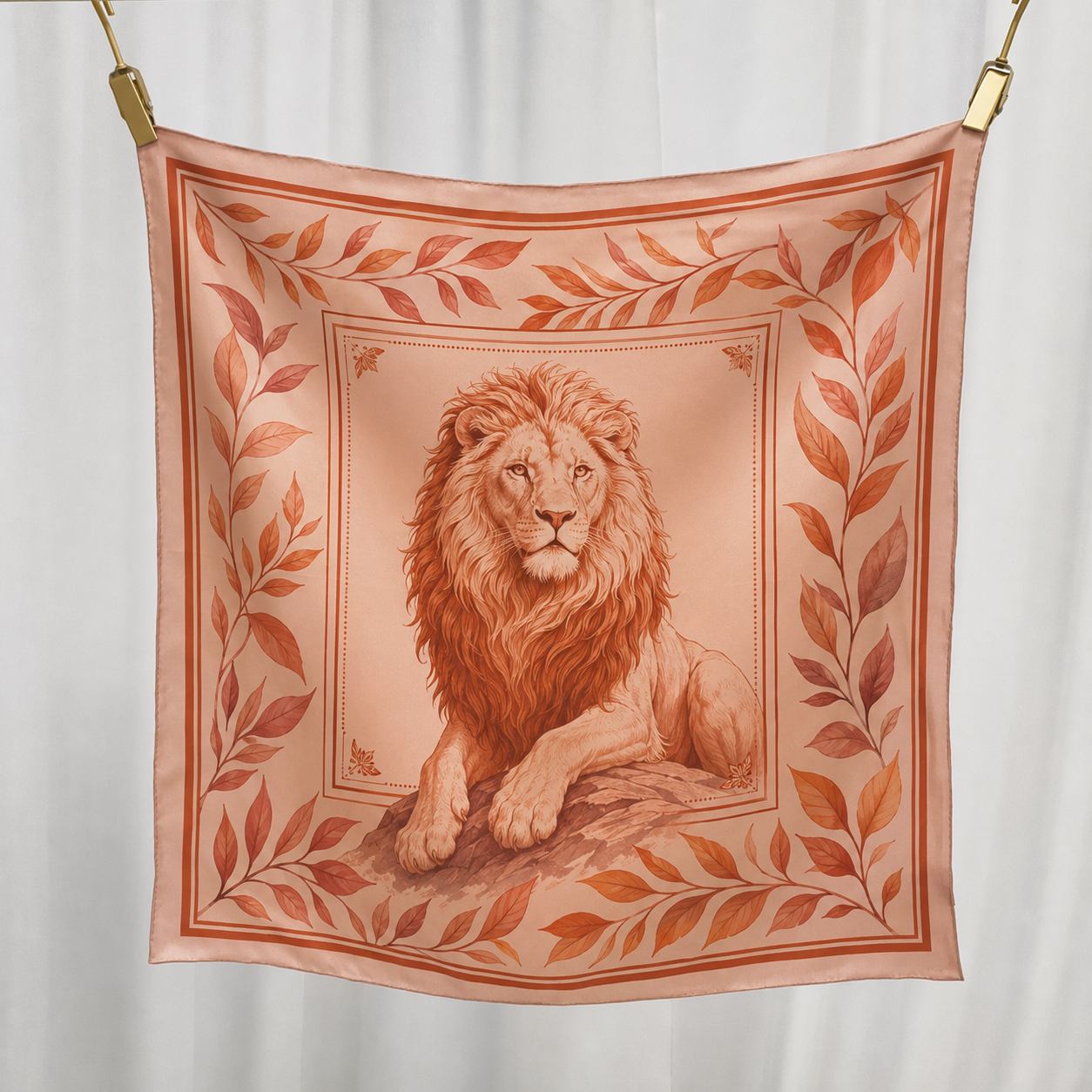 Custom twill silk scarves for women made for luxury brand manufacturing
