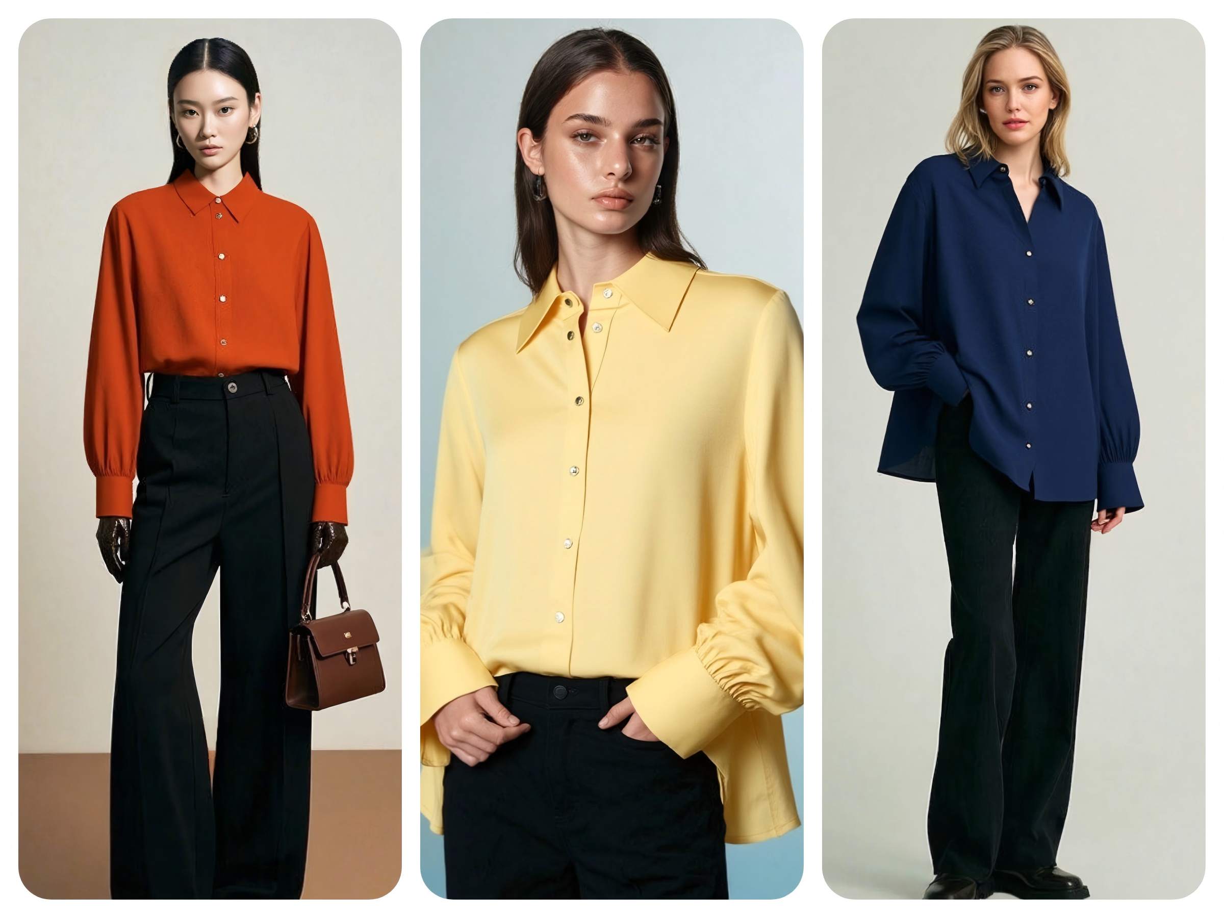 19 momme mulberry silk business shirt for brands