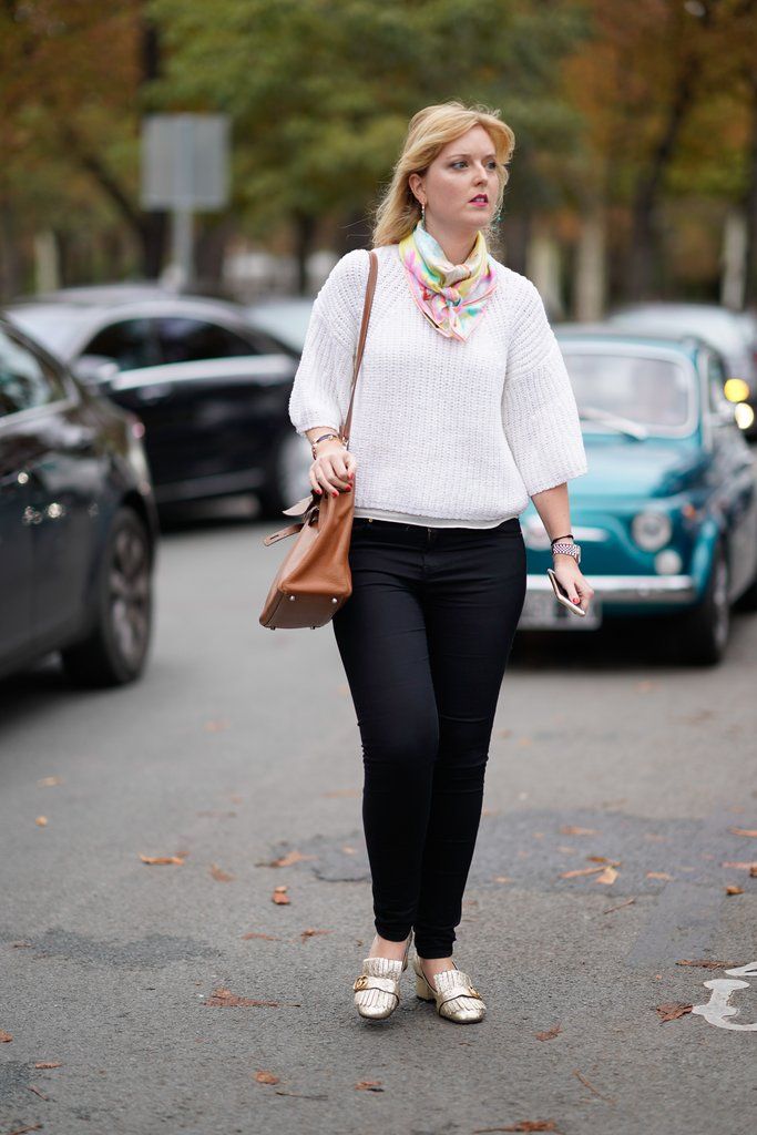 Silk headscarf styling idea for winter 2026