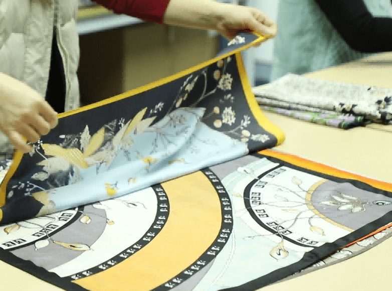 High quality inspection reference for custom silk wool blend scarf