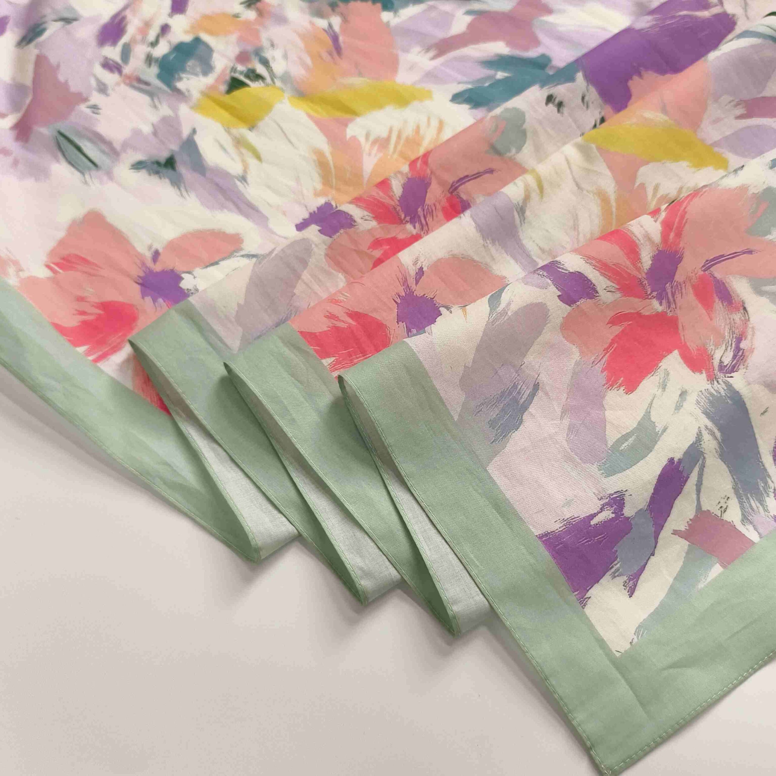 Custom breathable cotton scarf for warm-weather daily wear