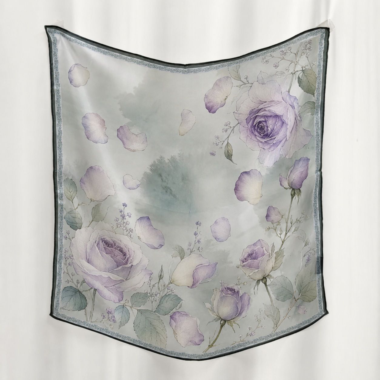 Soft custom silk scarf design for personalized brand accessories