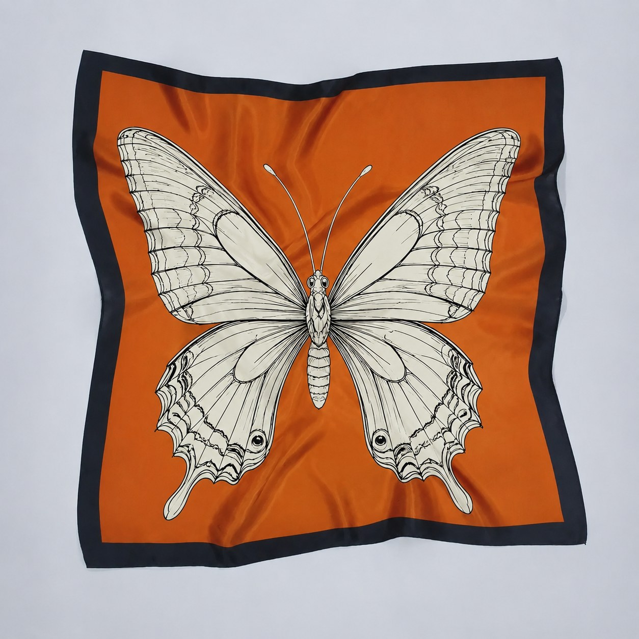 Butterfly patterned silk scarf printing trend for 2026