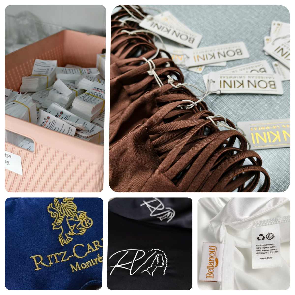 Logo customization options for silk products and accessories