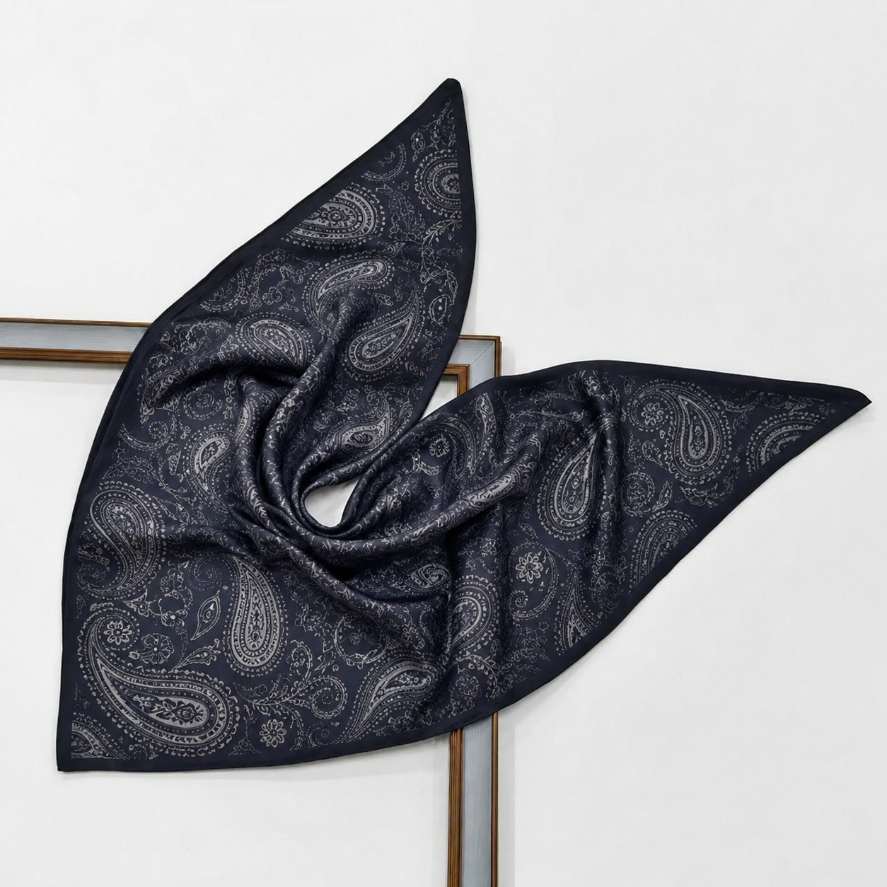 Paisley silk scarf suitable for everyday styling