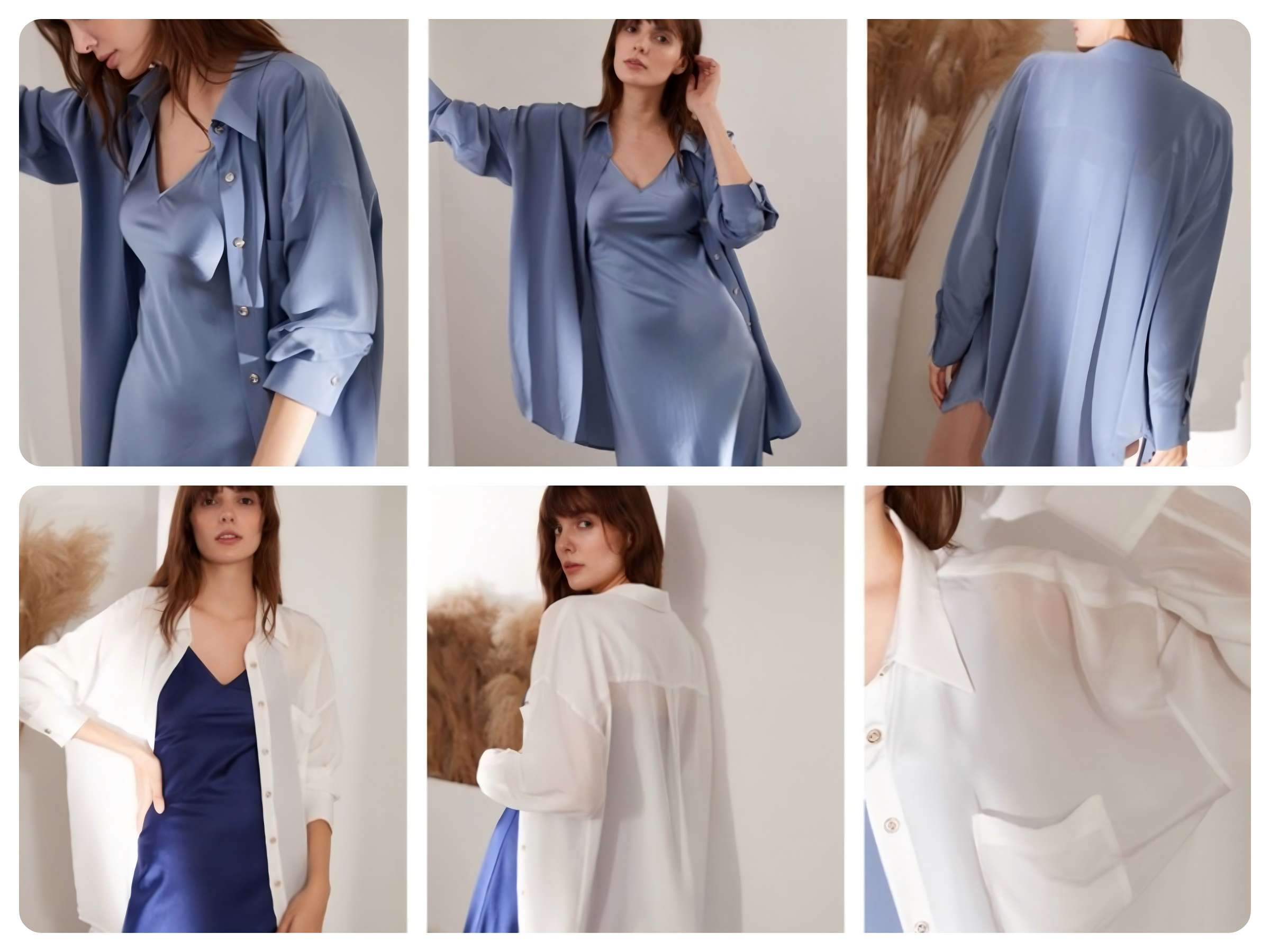 Long sleeve silk blouse lifestyle fit review
