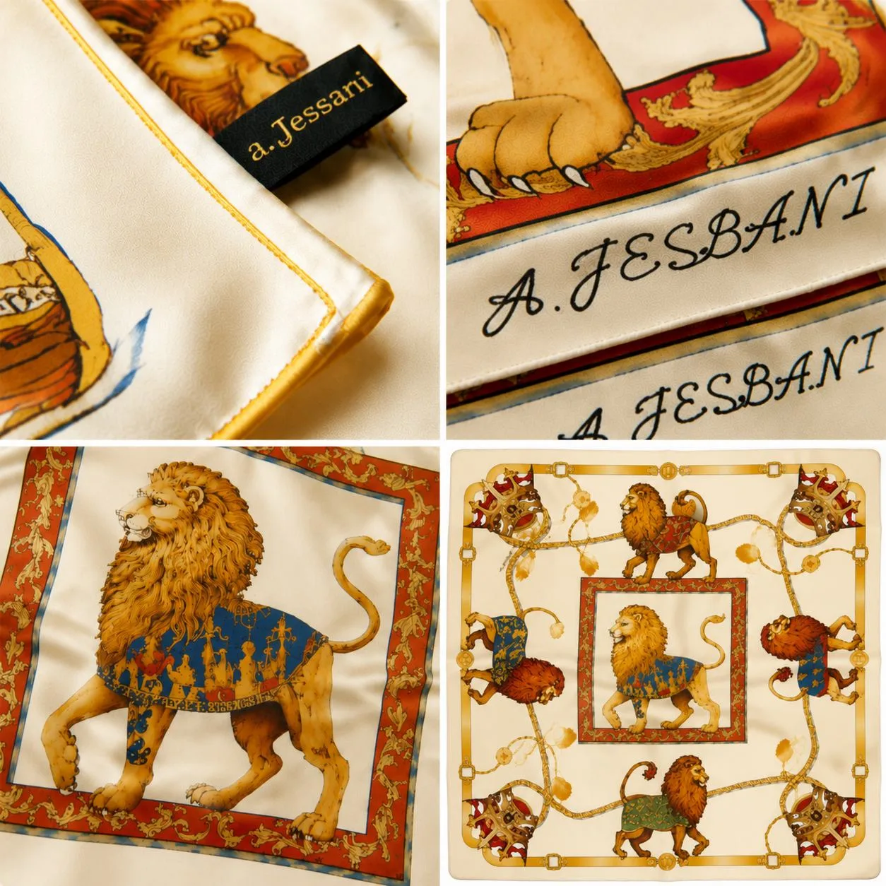 High-precision digital printing details on custom silk scarves