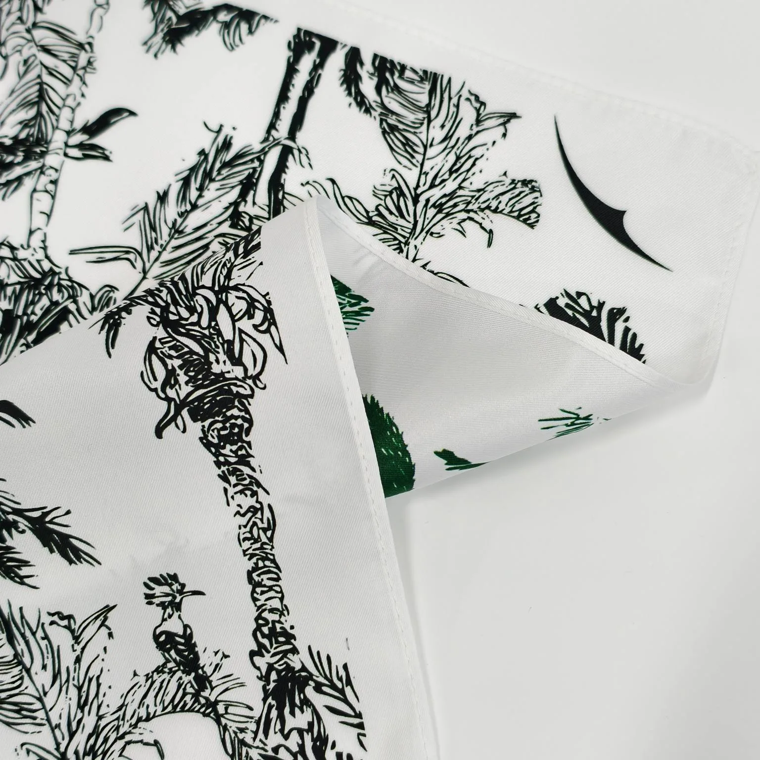 Imitation silk twill made from high-quality polyester for durable custom printed scarves