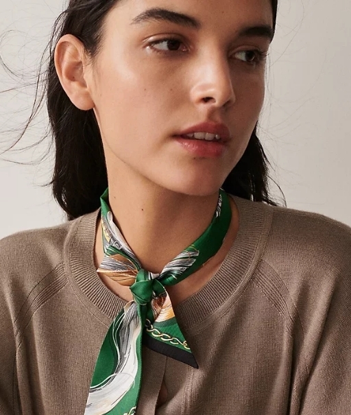 Silk scarf trend moodboard for elegance reimagined