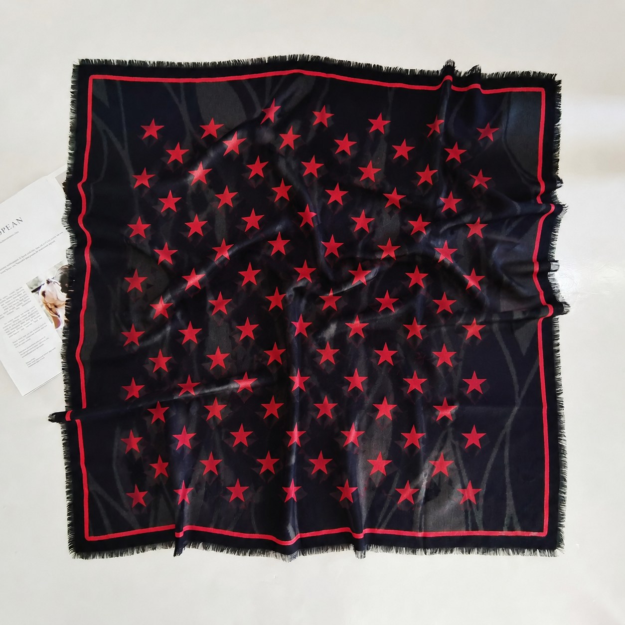 Silk wool blend scarf for women custom brand development