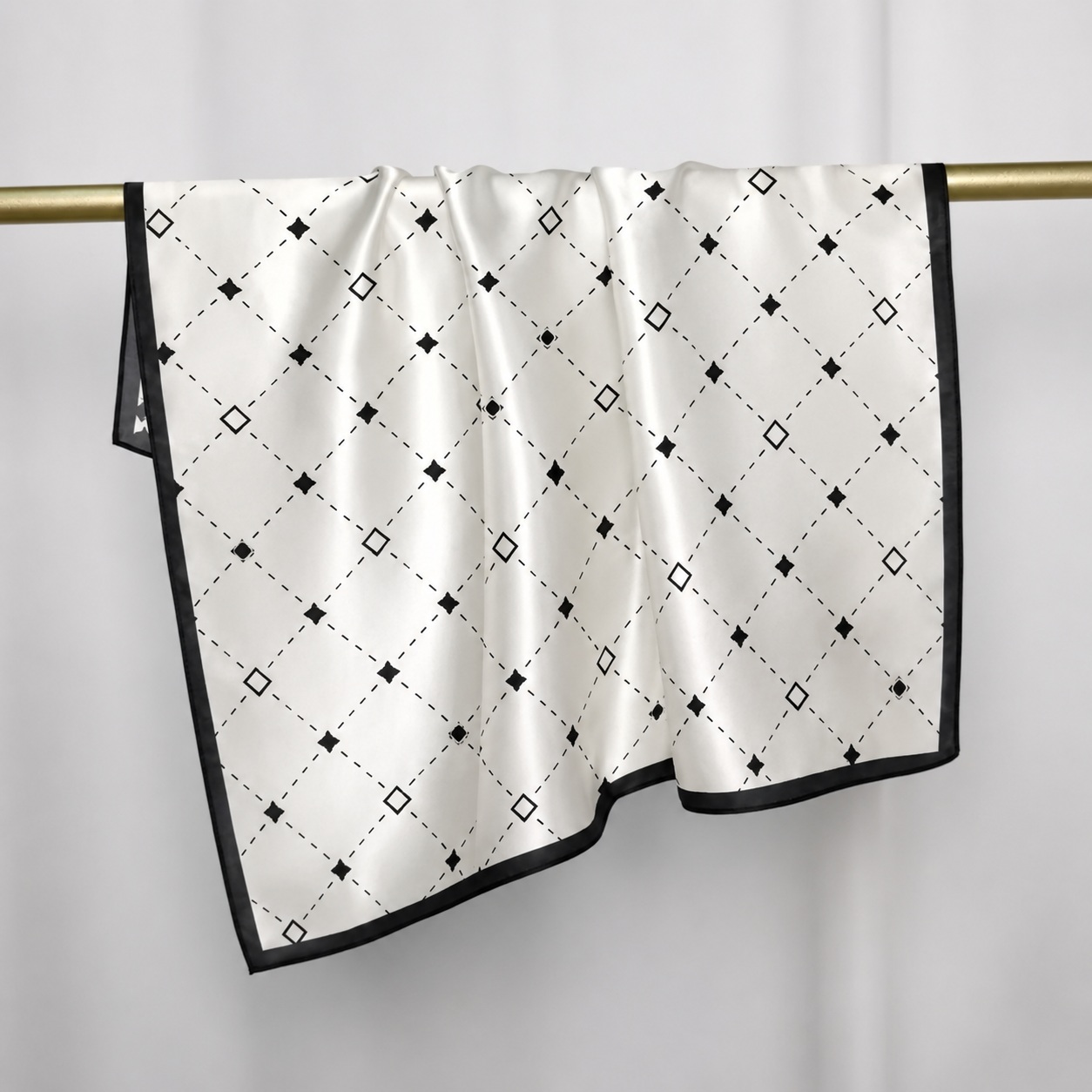 Soft smooth silk scarf surface showing fabric hand feel for eco-conscious custom scarf sourcing