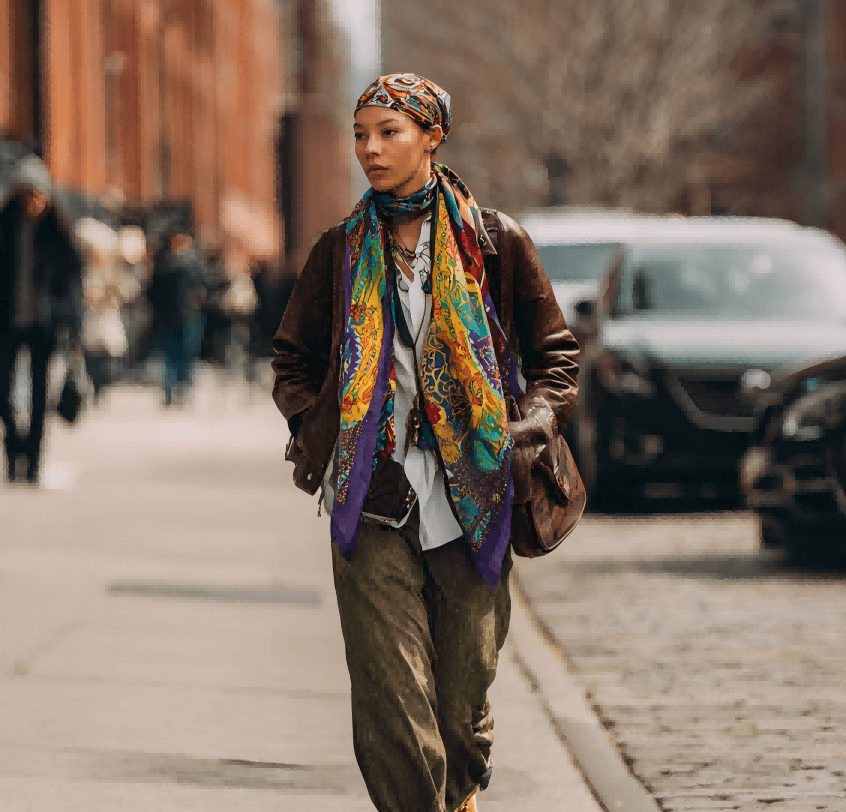 Colorful silk scarf palette inspiration for custom scarf artwork