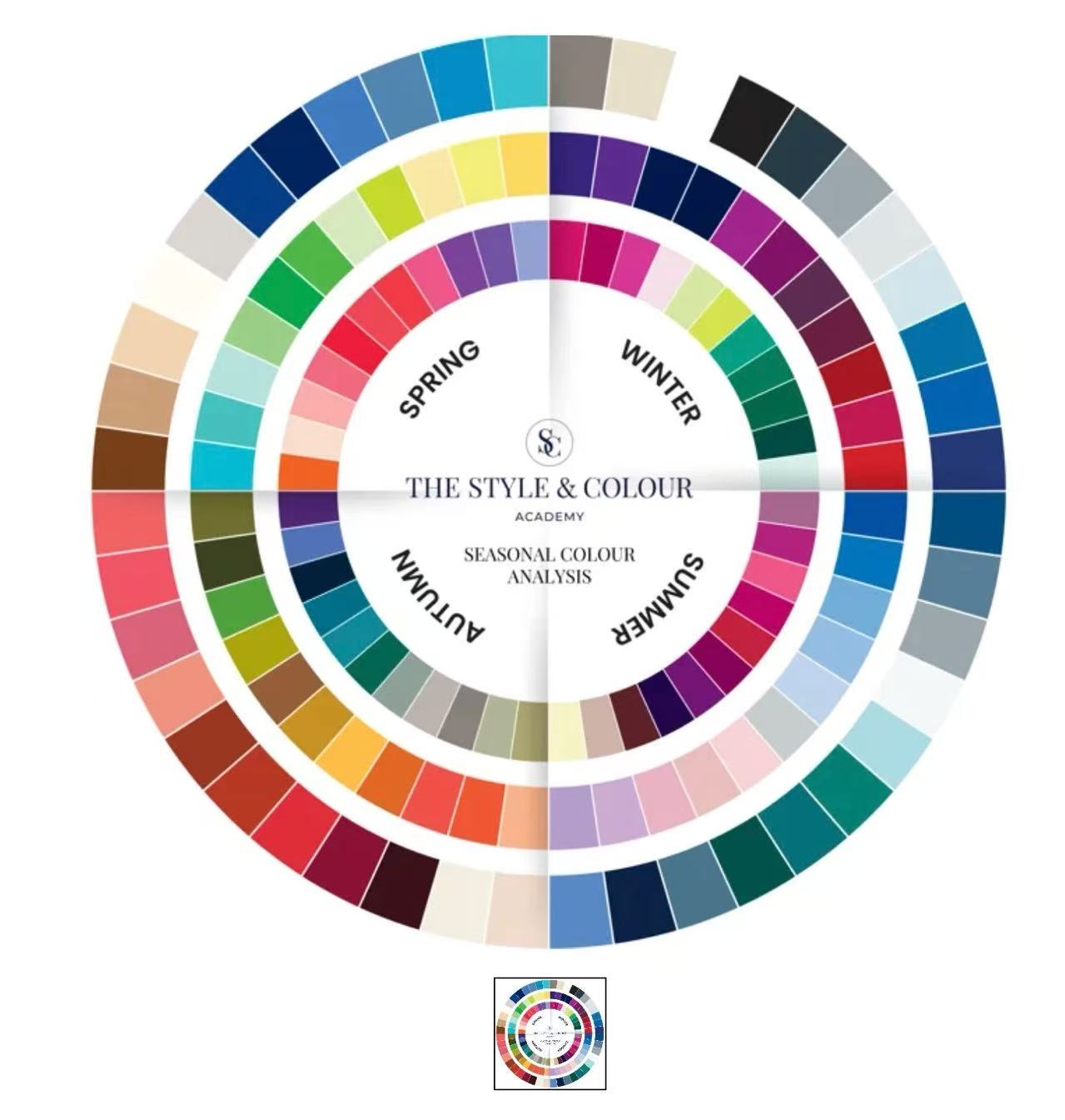 Seasonal silk scarf trend board showing coordinated custom scarf design directions
