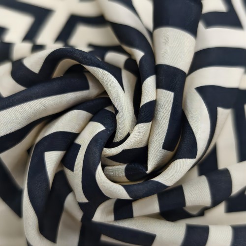 Black and white silk product styling for brand collection planning