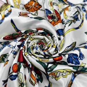 White silk fabric product reference for premium custom development