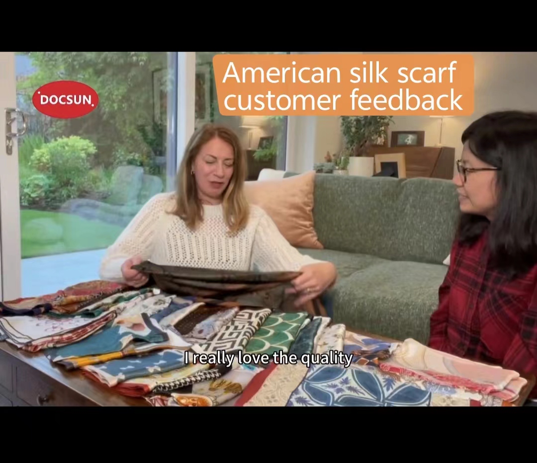 USA client feedback for DOCSUN custom silk products
