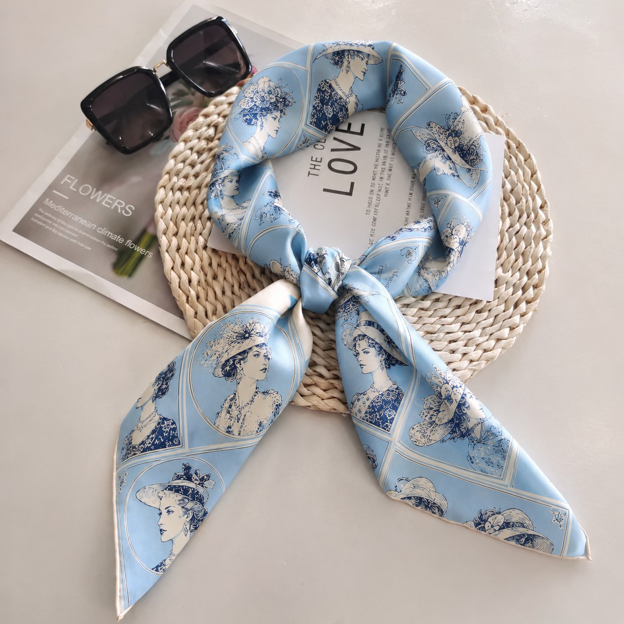 Luxury custom silk scarf for VIP corporate gift program